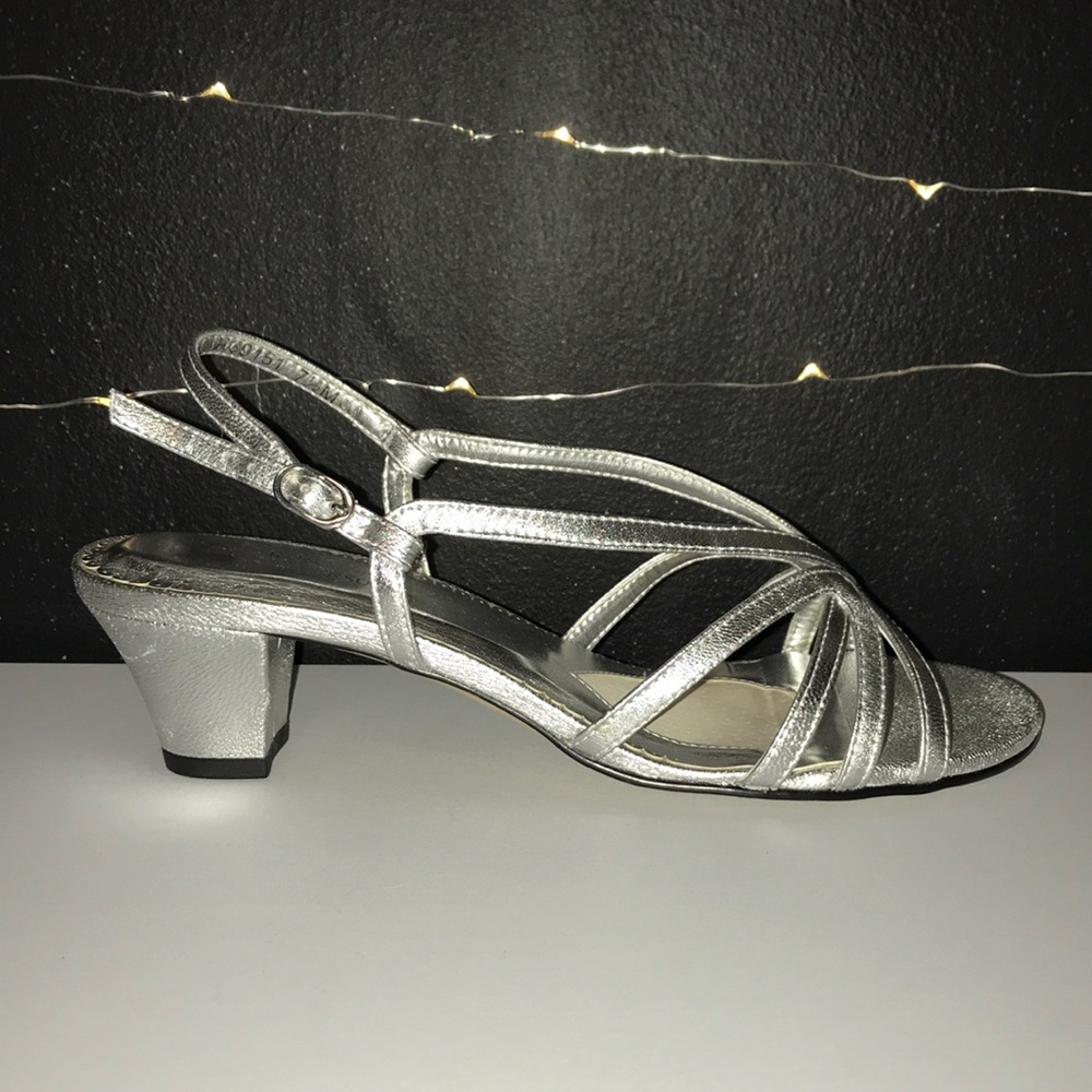 Ros Hommerson “Layla” Women’s silver heels